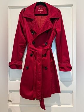 Merona - Size L - Trench - Red - Good Condition
